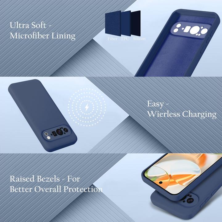 Produktbild Cadorabo Hülle für Google Pixel 9 PRO im Liquid Case Design (Google Pixel 9 Pro Fold)