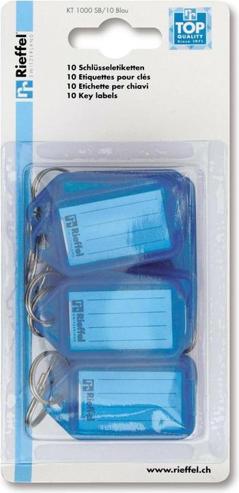 Actual product image Rieffel Key labels KT 1000 SB/10 BLUE