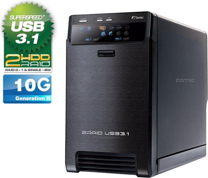 Fantec QB-X2U31z 2 x 3,5 SATA Raid HDD USB 3.1 (3.5")