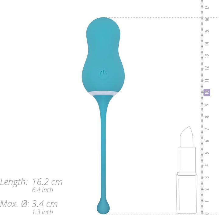 Produktbild Easytoys Elena Vibrationsei mit Fernbedienung Azul