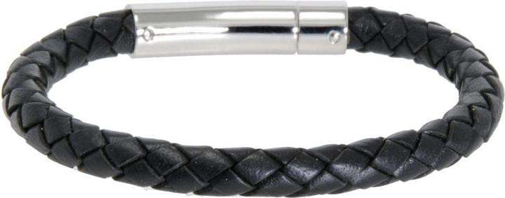 Bijouteria Lederarmband (22 cm, Leder, Edelstahl)