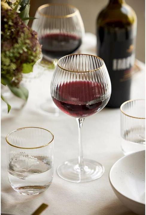 Image du produit Lyngby 65 cl - Verre - Transparent/guldkant (6.50 dl, 4 x, Verres à gin)