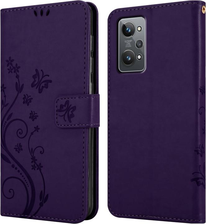 Produktbild Cadorabo Flower Book Hülle für Realme GT 2 / GT Neo 2 (Realme GT Neo 2, Realme GT 2)