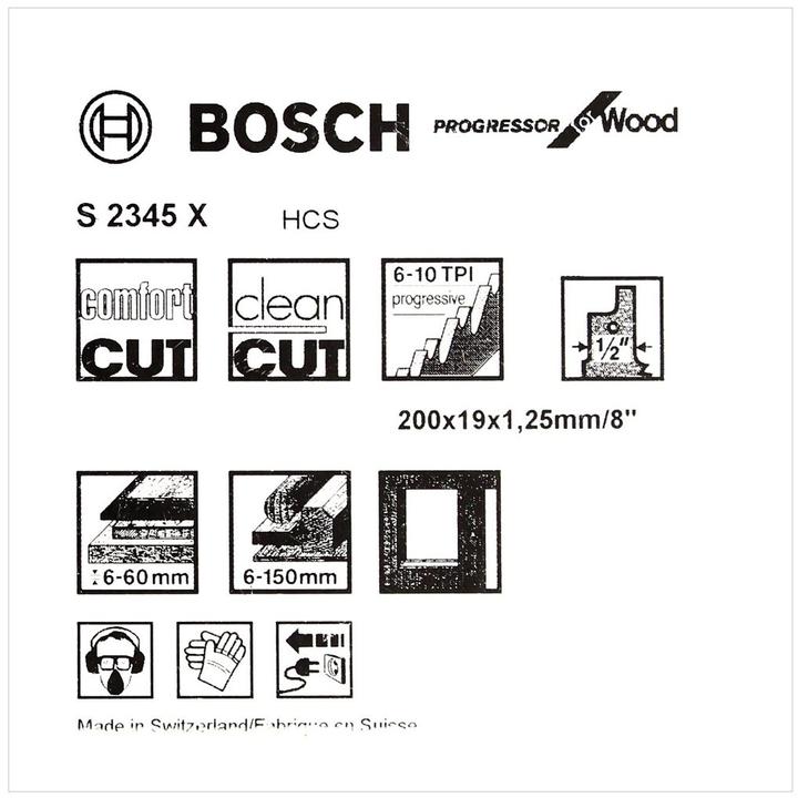 Immagine prodotto Bosch Professional Zubehör Lama per sega universale S 2345 X