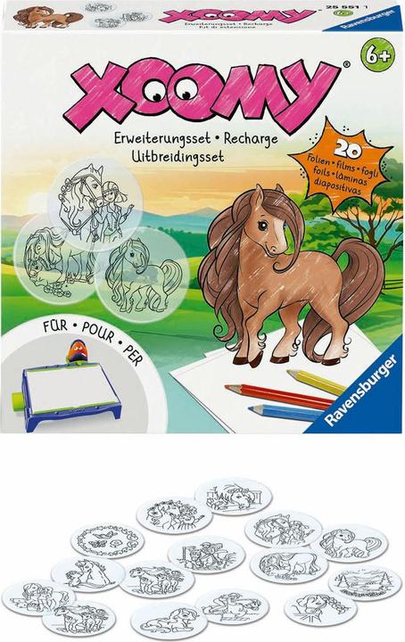 Produktbild Ravensburger Xoomy Erweiterungsset Pferde - Erweiterungsset für den Xoomy Midi oder Maxi, Xoomy