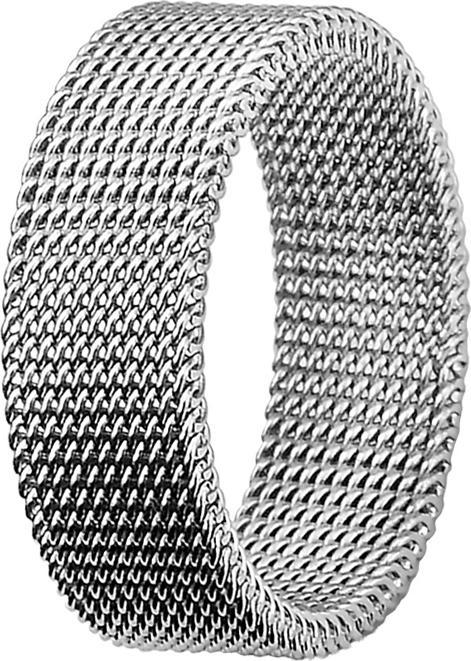 Star Piercing Ring silber flexibles Mesh (Chirurgenstahl 316L)
