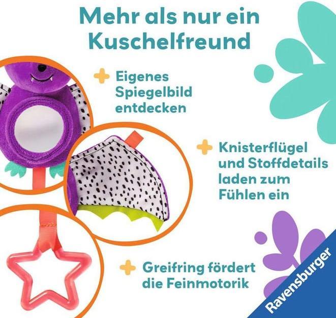 Image du produit Ravensburger 12034051 Play+ Baby Activity Bat, jouet pour bébé de 0 mois et plus (6 cm)