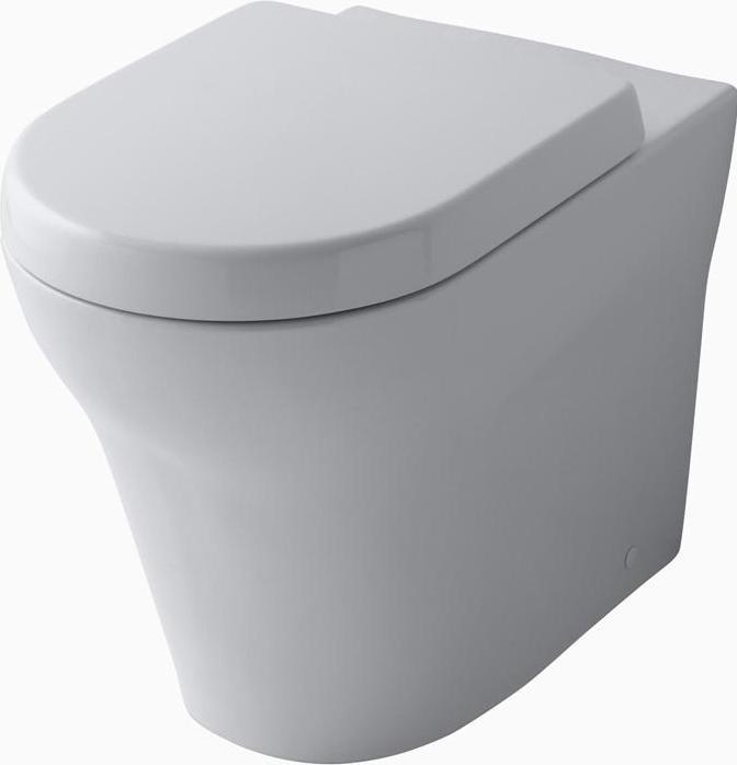 Actual product image TOTO MH pedestal WC deep, rimless, horizontal outlet white