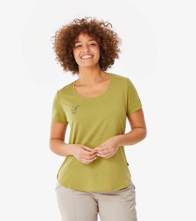 Quechua Wandershirt Damen kurzarm - NH500