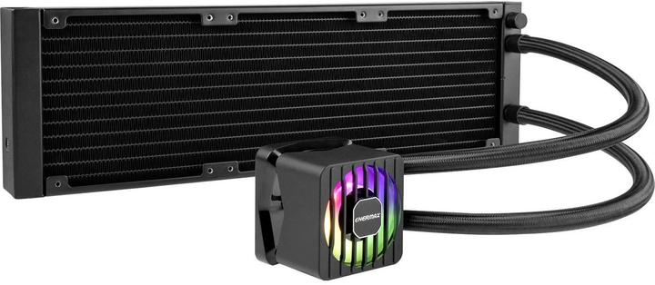 Actual product image Enermax LIQMAXFLO 360mm CPU AIO liquid cooler - Xtreme double chamber pump - VRM water block ARGB