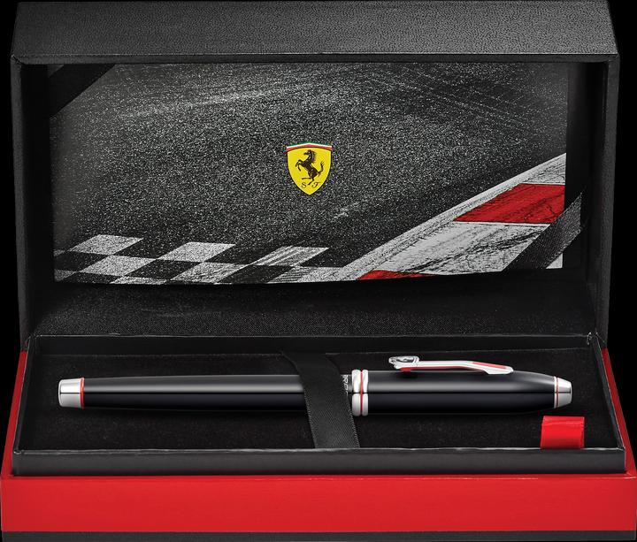 Image du produit Cross Stylo Plume Townsend Scuderia Ferrari Noir Laqué M Coffret Cadeau (Noir, 1 x)