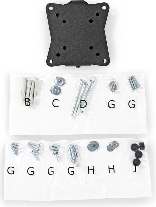 Actual product image Nedis Fixed TV wall mount | 13-27 " | Maximum supported screen weight: 30 kg | Minimum W (Wall, 27", 30 kg)