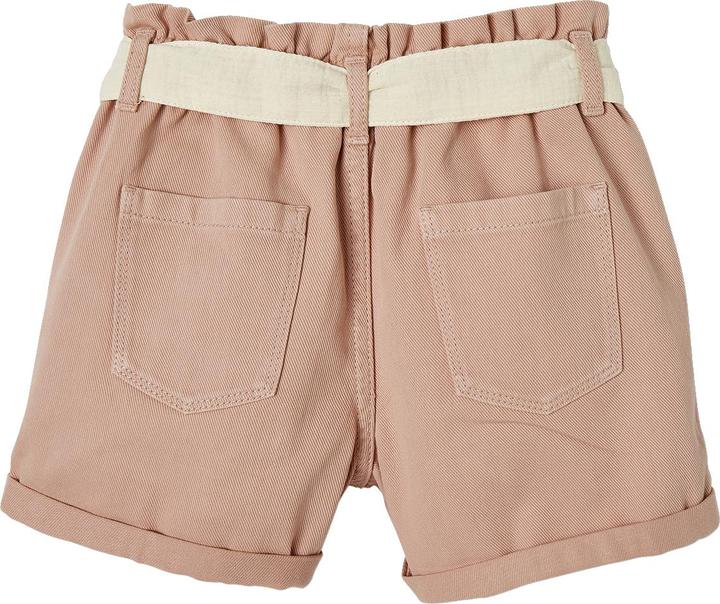 Vertbaudet Mädchen Paperbag-Shorts mit Stoffgürtel