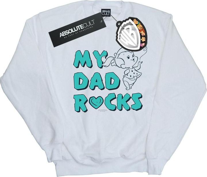 The Flintstones Pebbles My Dad Rocks Sweatshirt (XXL)