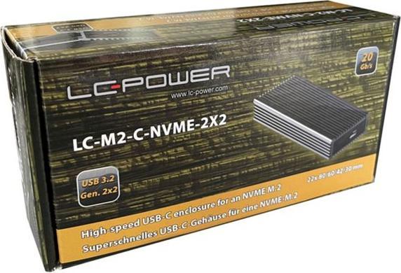 Image du produit LC-Power LC-M2-C-NVME-2X2-RAID Boîtier USB-C pour NVMe-M.2 détail (M.2 2280)