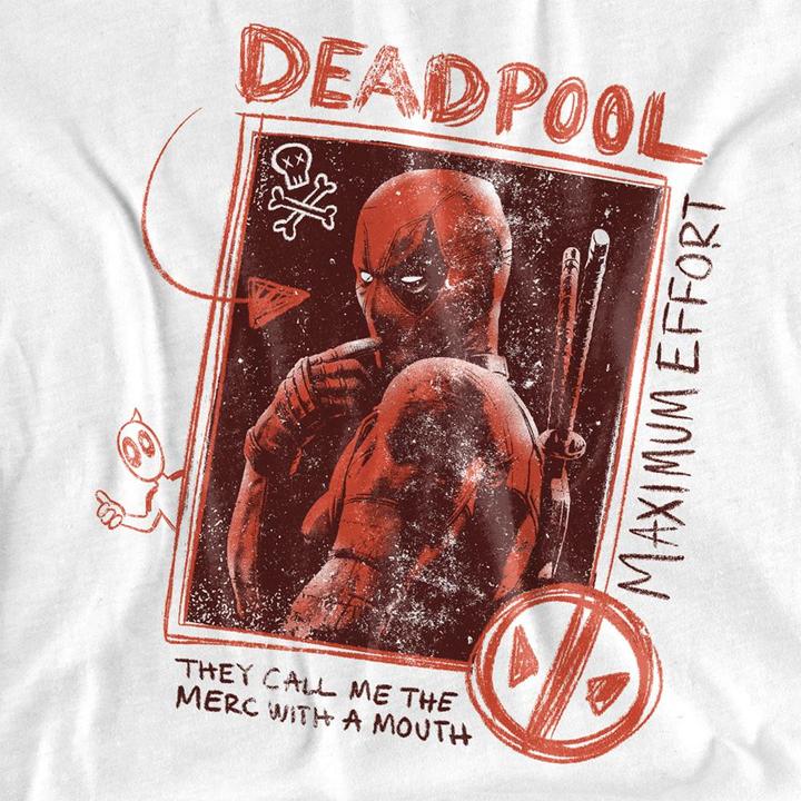 Actual product image Deadpool & Wolverine Unisex Adult Maximum Effort Deadpool T-Shirt (XXL)