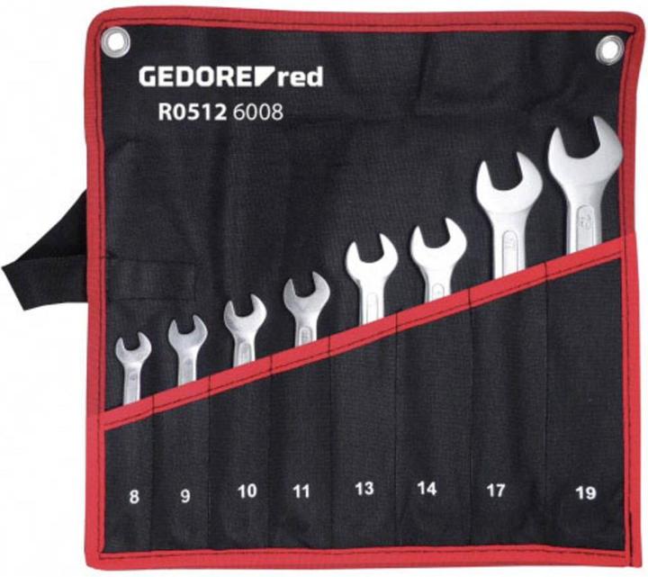 Productafbeelding Gedore Red Dubbele steeksleutelset in oprolkoffer kort metrisch (8 mm, 7 mm, 6 mm, 9 mm)