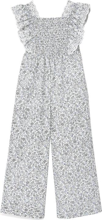 Actual product image Vertbaudet Festlicher Mädchen Jumpsuit mit Blumenprint und Lochstickerei (86)