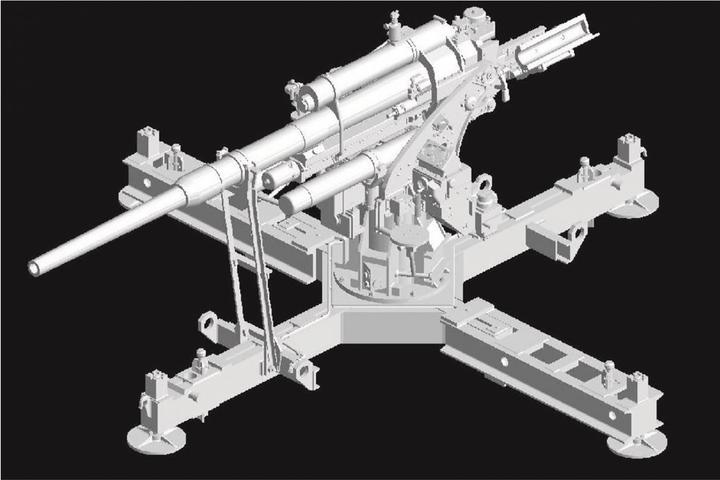 Produktbild 1:35 Flak 37 mit Behelfslafette 88mm