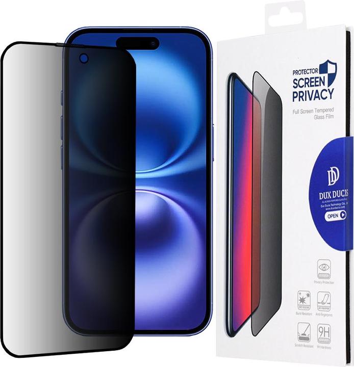 Produktbild Dux Ducis Panzerglas Privacy (1 Stück, Apple iPhone 16)
