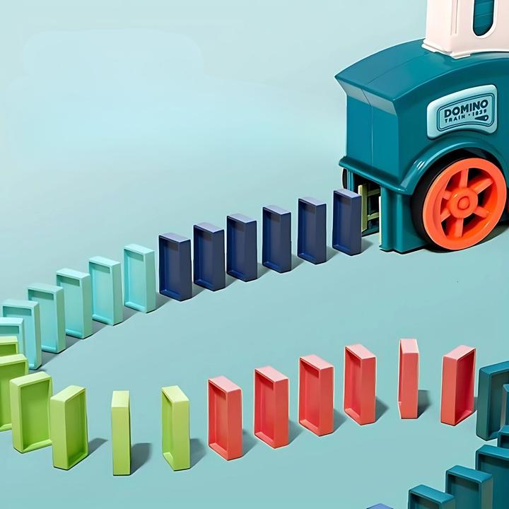 Actual product image Milkii Domino rally electric train