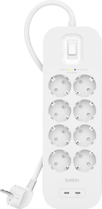 Produktbild Belkin Surgemaster Überspannungsschutz (8 x, BS 1363, 2 m)