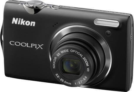 Produktbild Nikon Coolpix S5100, 12 MP, 5x Zoom, HD-Movies, Schwarz (1/2,3'')