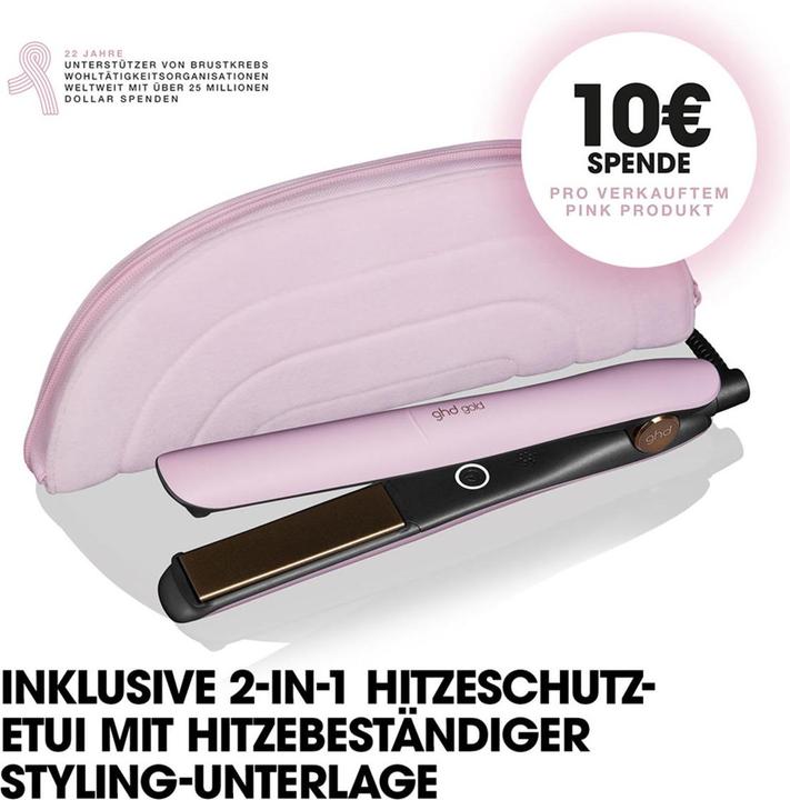 Immagine prodotto ghd gold® Limited Edition Glätteisen in Pink-Sorbet mit Hitzeschutz-Etui (Piastra per capelli)