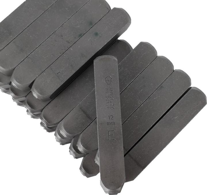 Produktbild Dönges Handschlagstempelsatz spitz, 27-teilig, A - Z, Schrifthöhe 8 mm
