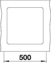 Actual product image Blanco Subline 400-F (Fitted sink, 42.70 cm, 42.70 cm)