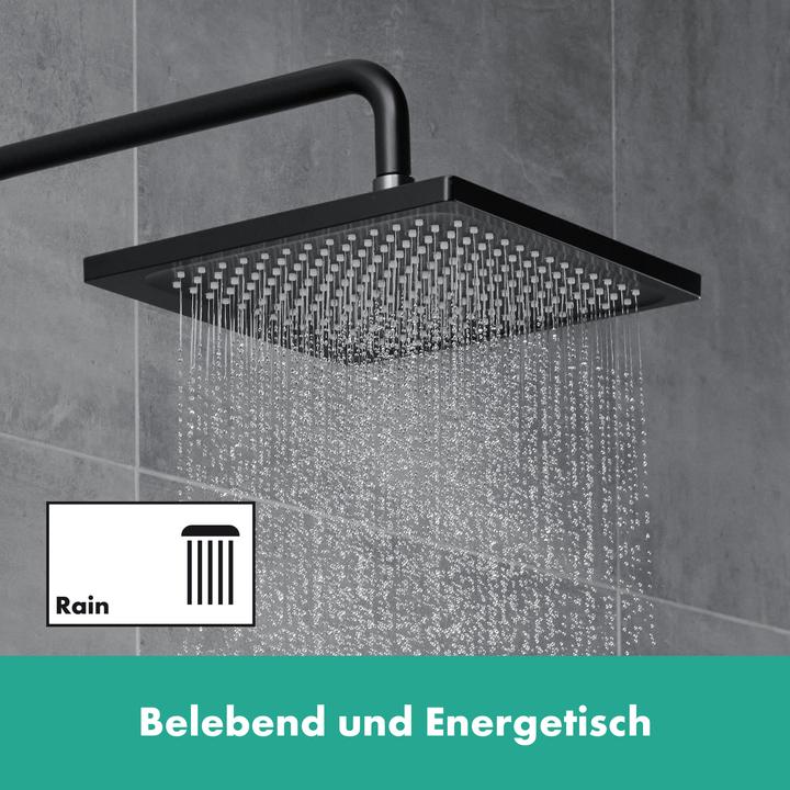 Actual product image hansgrohe HG overhead shower Crometta E 240, 1 jet matt black (15.90 l/min)