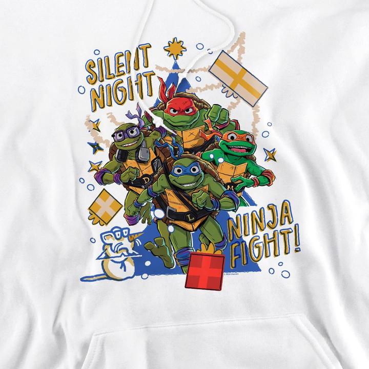 Immagine prodotto Teenage Mutant NT Silent Night Ninja Fight Felpa con Cappuccio Natale Uomo (XXL)