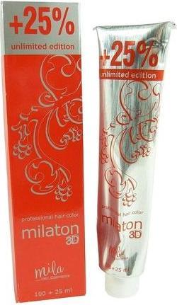 Actual product image Mila Hair Cosmetics Mila Milaton 3D Professional Hair Color Cream Permanent Dye 125ml 7.2 Chocolate (ivory coloured)