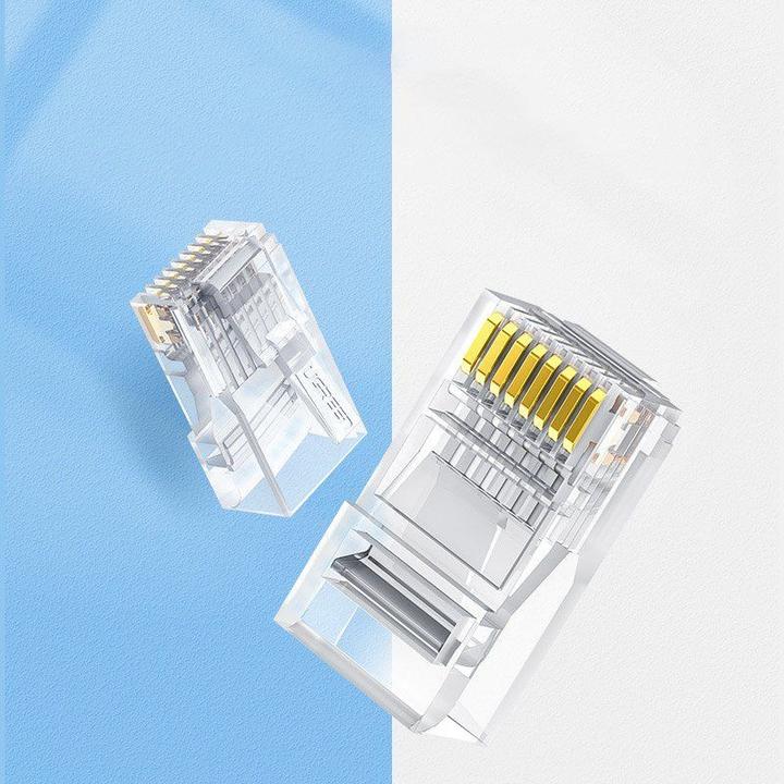 Image du produit Ugreen RJ45 Plug NW120, Ethernet, 8P/8C, Cat.6/6e, UTP (100 pieces) (UTP, CAT6e, 0.16 m)