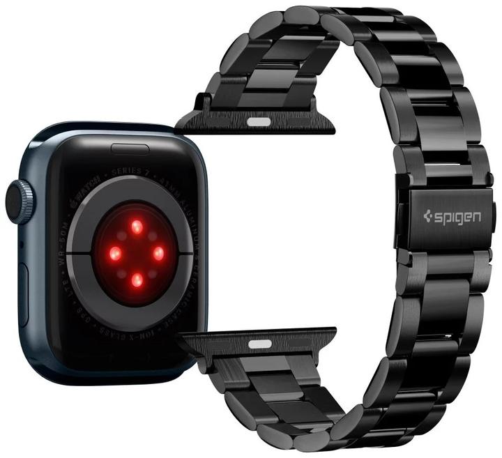 Image du produit Spigen MODERN FIT BAND Apple Watch 4 / 5 / 6 / 7 / 8 / SE (38 / 40 / 41MM) BLACK (38 mm, 40 mm, 41 mm, Acier inoxydable)