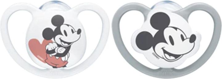 Produktbild NUK Disney Minnie Mouse Space Silikon-Schnuller, 18-36 Monate, 2 Stück, grau & weiss (2 x, ab 18 Monaten)
