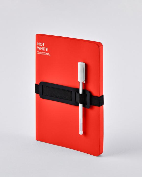 Actual product image Nuuna Not White L LIGHT, red (22 x 16.5 cm, Plain, Soft cover)