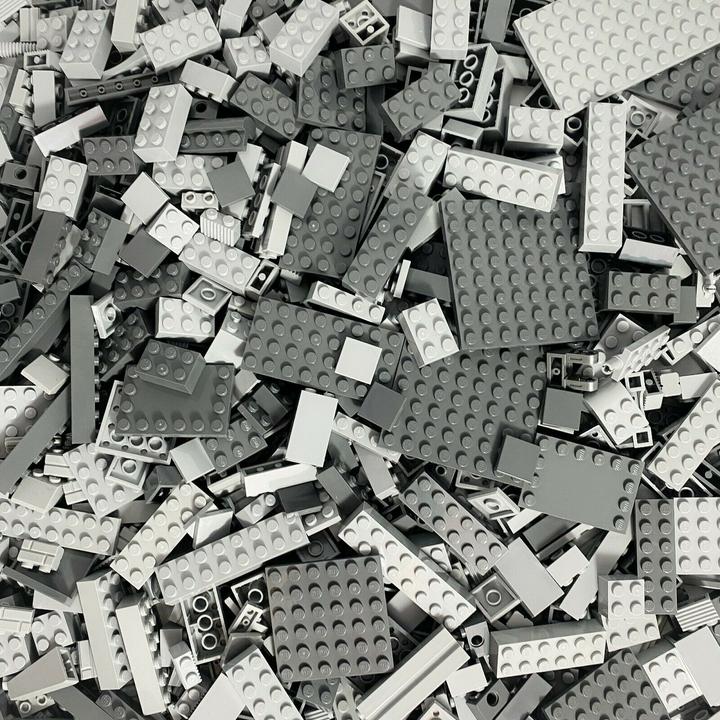 Produktbild LEGO Steine Hellgrau/Dunkelgrau gemischt (LEGO Zubehör)