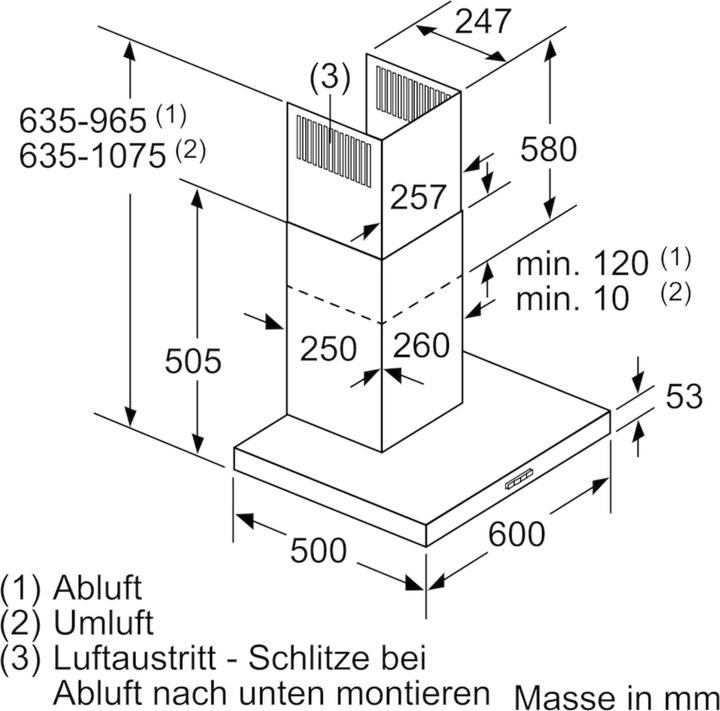 Produktbild Bosch Hausgeräte DWB66BC50 (Wandhaube)