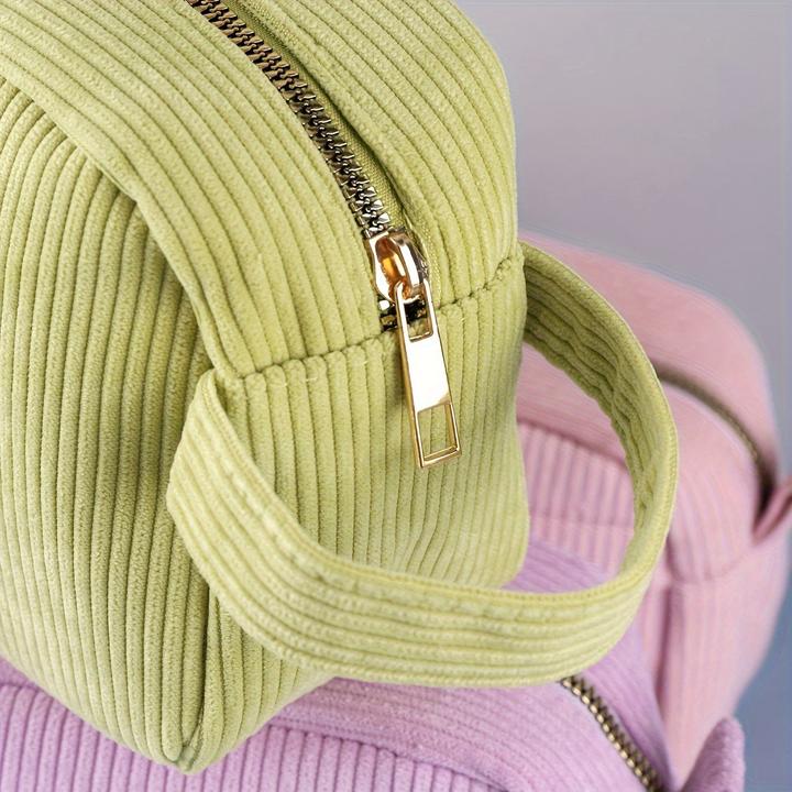 Produktbild Only-Bags.Store Geräumiges Cord-Federmäppchen - Langlebiger & stilvoller Schulbedarfsorganisator für Jugendliche