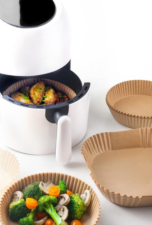 Immagine prodotto Ibili Backpapier 50.Stk für Fritteuse rund 16 cm Ideal zum Braten von Lebensmitteln