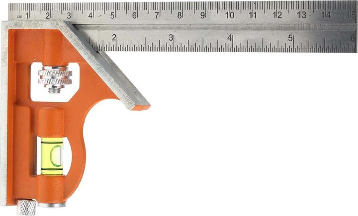 Produktbild Bahco Schiebbarer Kombinationswinkel mit Reissnadel 150 mm