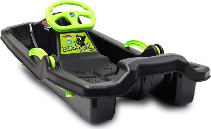 Immagine prodotto Jamara Snow Play Bob Black Devil 84cm nero con volante e freno