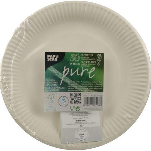 Produktbild Papstar Papp-Teller "pure" (50 x)