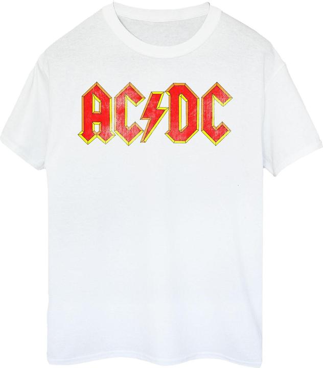 AC/DC Distressed Logo TShirt aus Baumwolle