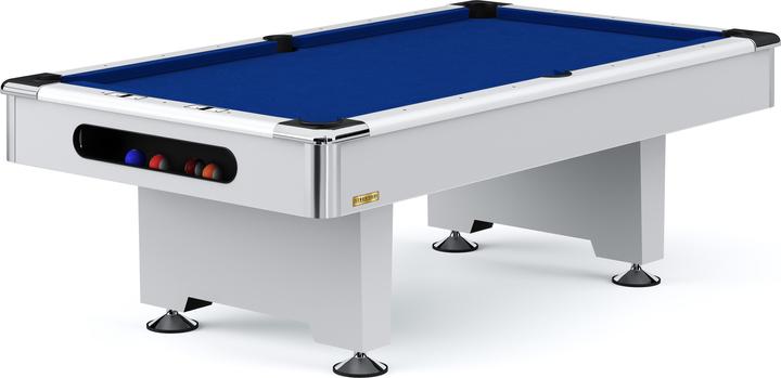 Produktbild Automaten Hoffmann Billardtisch Club Pro III Dekor Weiss, 9 ft (224 x 112 cm)
