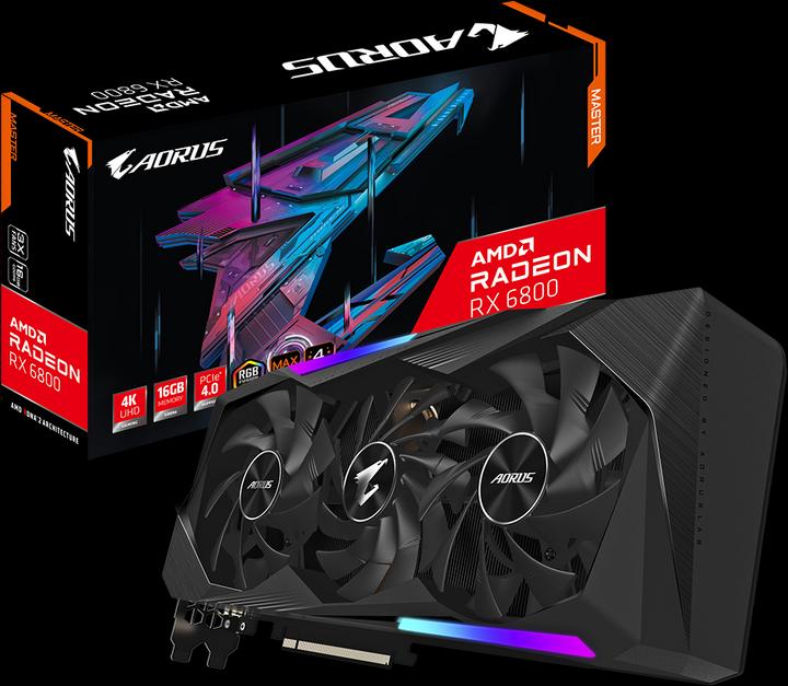 Actual product image Gigabyte Aorus Radeon RX 6800 Master 16G (16 GB)