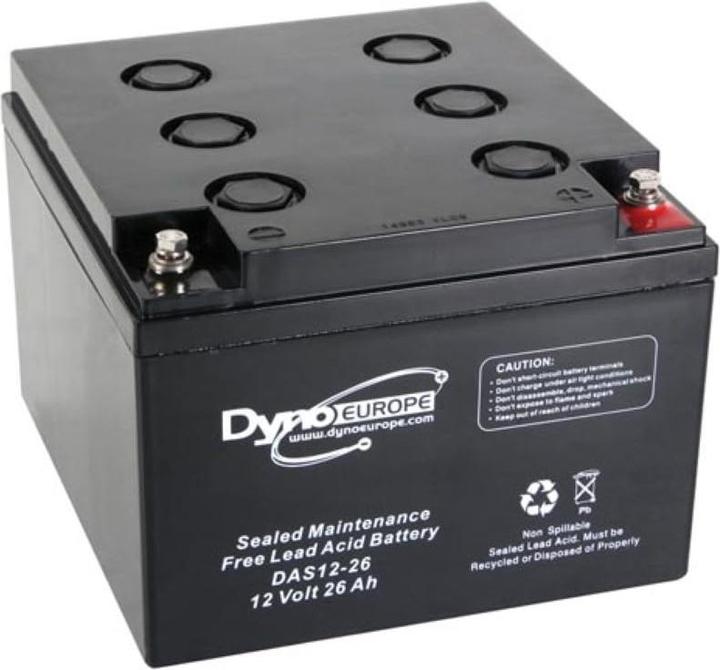 Image du produit Dyno EUROPE BLEIAKKU - 12 V - 26 Ah - 165 x 174.5 x 125 mm (12 V, 26000 mAh)