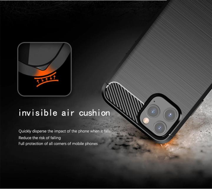 Produktbild Cadorabo TPU Ultra Slim carbon edelstahl Kombi Cover (Apple iPhone 11 Pro Max)