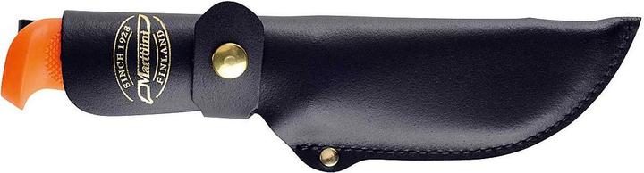 Produktbild Marttiini Skinner, rostfreier Stahl, Martef-Beschichtung, Aufreisshaken, orangefarbener Kunststoffgr (11 cm)